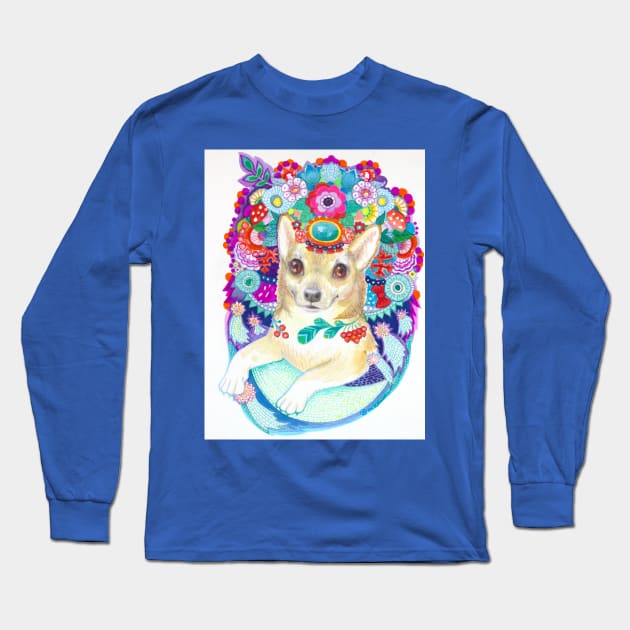 Chihuahua Long Sleeve T-Shirt by CATS ART